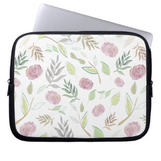 Housse Pour Ordinateur Portable Fleurs d'aquarelle 1
