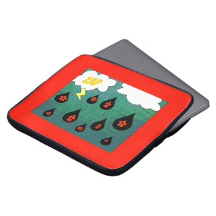 Housse Pour Ordinateur Portable Fleurs de tonnerre Bande dessinée amusante Pop Art