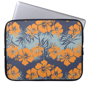 Housse Pour Ordinateur Portable Fleurs d'Hibiscus : Papier peint Vintage
