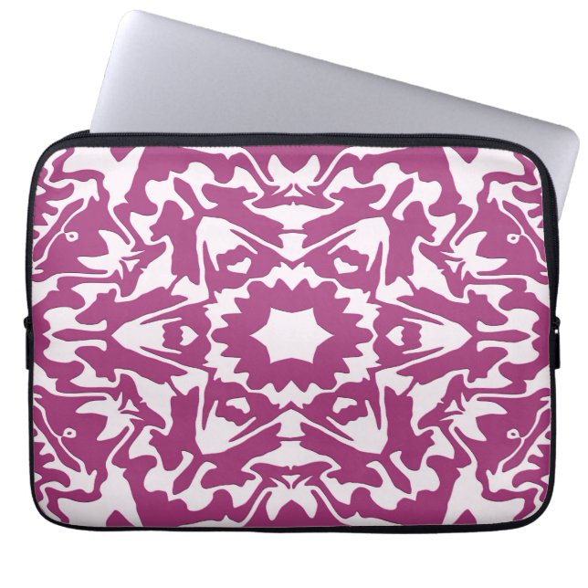 Housse Pour Ordinateur Portable Fleurs & Gargouilles.... (Devant)
