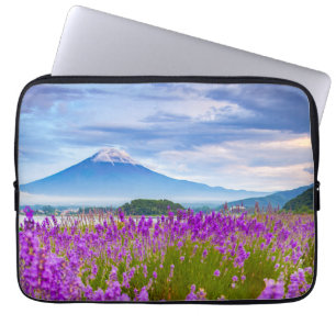 Housse Pour Ordinateur Portable Fleurs   Mont Fugi Japon