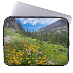 Housse Pour Ordinateur Portable Fleurs Montana Flower Path