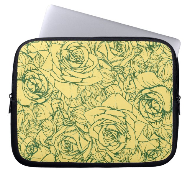Housse Pour Ordinateur Portable Fleurs Motif 15 (Devant)