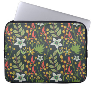 Housse Pour Ordinateur Portable Fleurs motifs colorées florales sans couture et qu