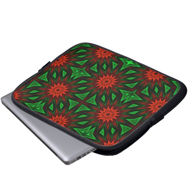 Housse pour ordinateur portable Fleurs rouges (Devant bas)