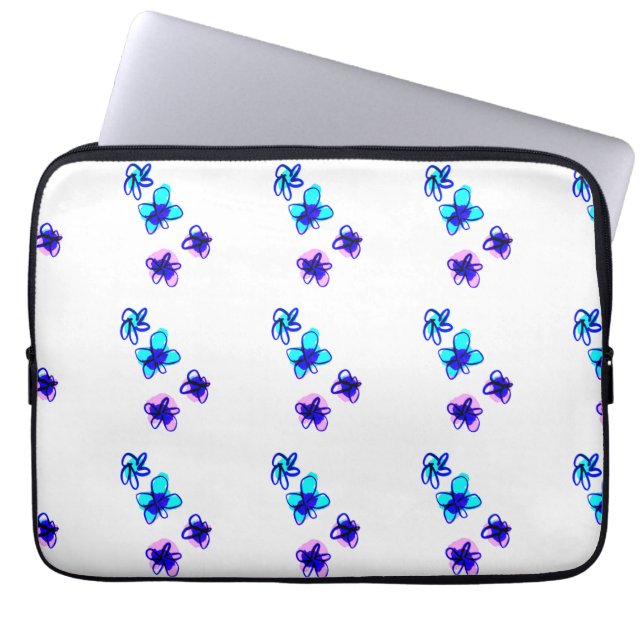 Housse Pour Ordinateur Portable Floral (Devant)