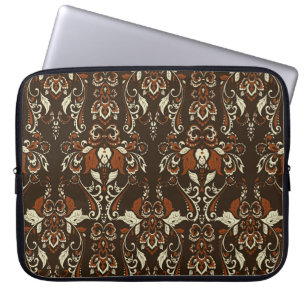 Housse Pour Ordinateur Portable Floral baroque : Papier peint Vintage classique