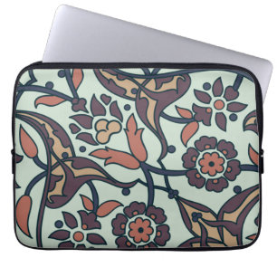 Housse Pour Ordinateur Portable Floral Coloré Et Glamour Sans Fer Branché   