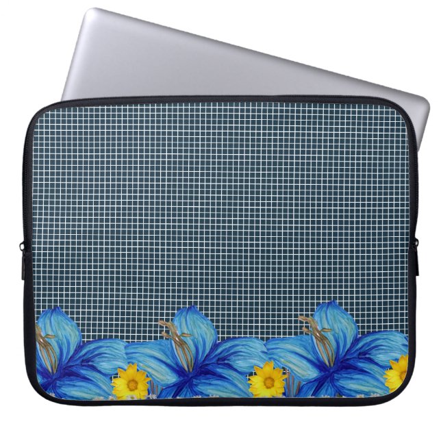 Housse Pour Ordinateur Portable Flore à manches d'ordinateur portable (Devant)