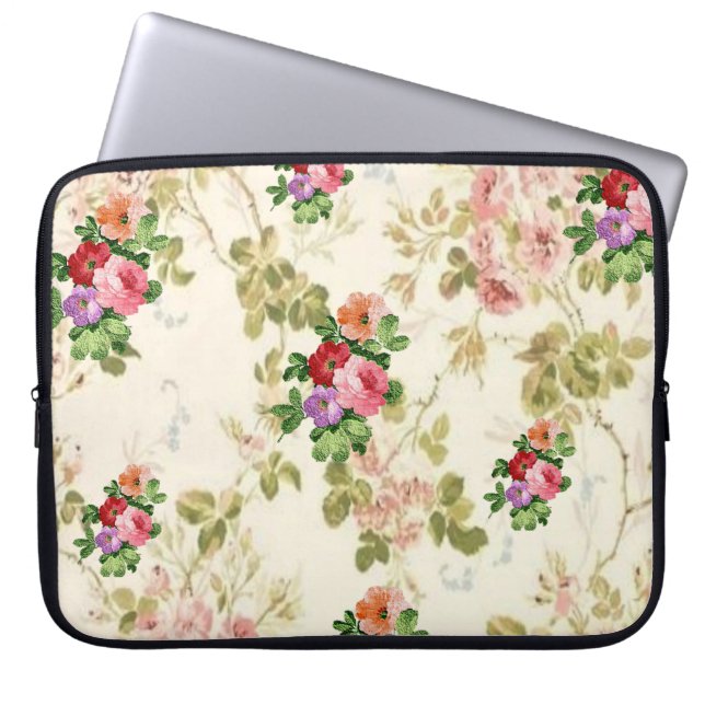 Housse Pour Ordinateur Portable Flore à manches d'ordinateur portable (Devant)