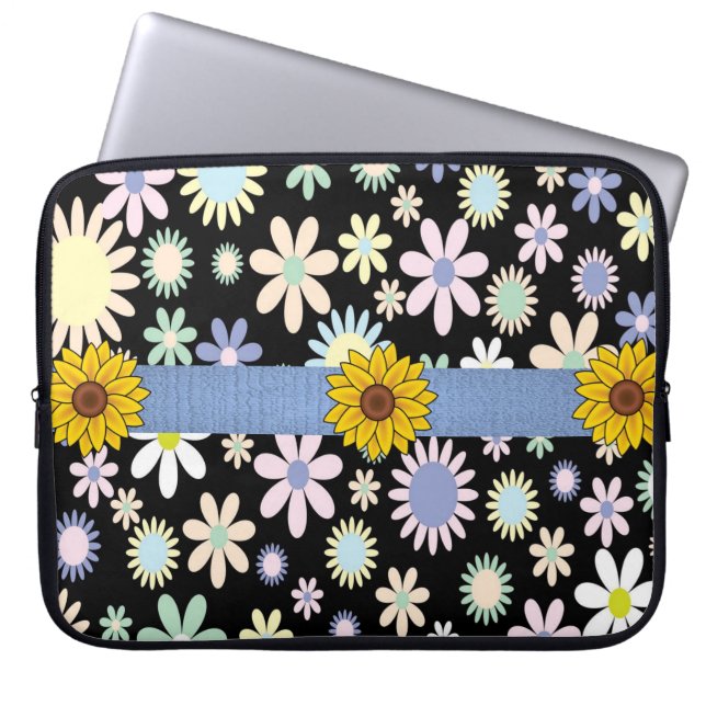 Housse Pour Ordinateur Portable Flore à manches d'ordinateur portable (Devant)