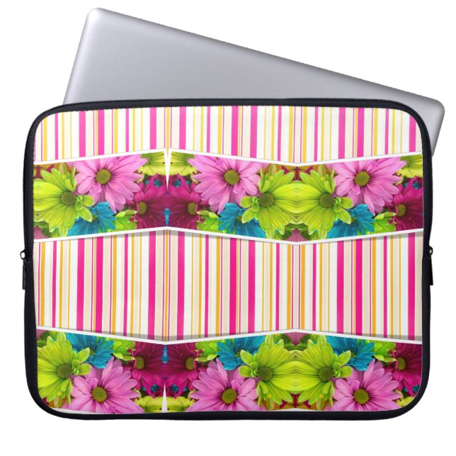 Housse Pour Ordinateur Portable Flore à manches d'ordinateur portable (Devant)