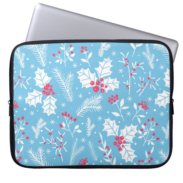 Housse Pour Ordinateur Portable Flore hivernale 2 (Devant)
