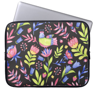 Housse Pour Ordinateur Portable Flore printanière : Motif imperméable