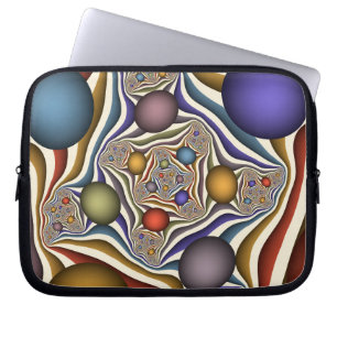 Housse Pour Ordinateur Portable Flying Up, Colorful, Modern, Art Fractal Abstrait