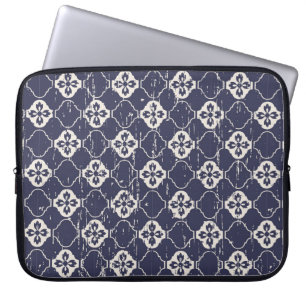 Housse Pour Ordinateur Portable Fond de motif de fleurs usé vintage sans couture