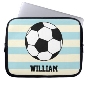 Housse Pour Ordinateur Portable Football Football Sports Joueur Nom personnalisé