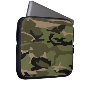 Housse Pour Ordinateur Portable Forêt Camo