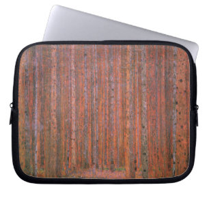 Housse Pour Ordinateur Portable Forêt de sapins de Gustav Klimt Tannenwald Arbres
