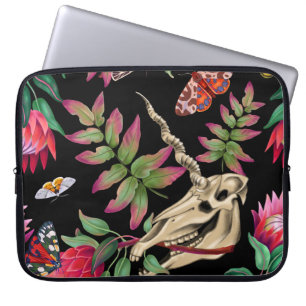 Housse Pour Ordinateur Portable Forêt magique Unicorn Motif foncé.