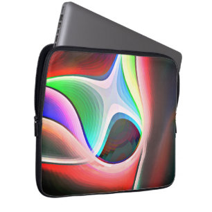 Housse Pour Ordinateur Portable Forme abstraite colorée des rognures incurvées sup
