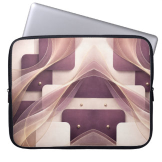 Housse Pour Ordinateur Portable Formes carrées art IA