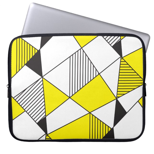 Housse Pour Ordinateur Portable Formes géométriques : Motif minimaliste sans coutu (Devant)