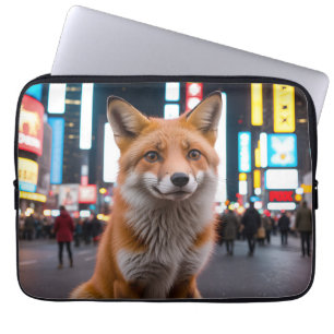 Housse Pour Ordinateur Portable Fox in Times Carré