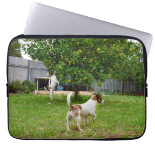 Housse Pour Ordinateur Portable Fox Terrier Playtime, 13 pouces Portable Sleeve.