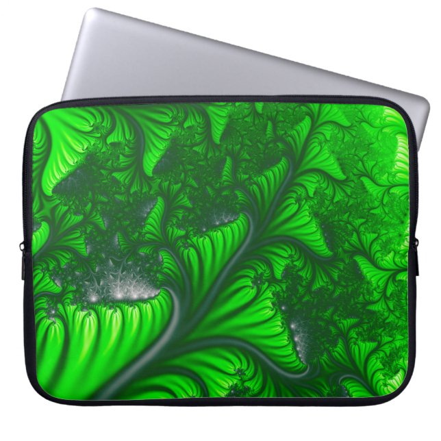 Housse Pour Ordinateur Portable fractale de la jungle (Devant)