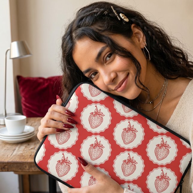 Housse Pour Ordinateur Portable Fraise (Créateur téléchargé)