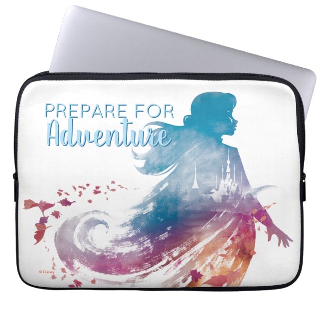 Housse Pour Ordinateur Portable Froid 2 : Anna Aquarelle Silhouette (Devant)