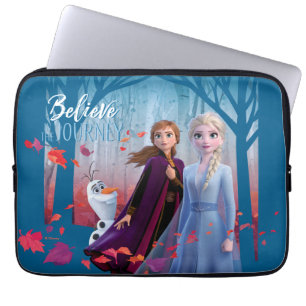 Housse Pour Ordinateur Portable Froid 2 : Elsa, Anna, & Olaf   Croire