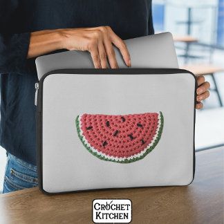 Housse Pour Ordinateur Portable Fruit de pastèque Grandma Vibe Crochet