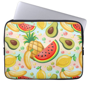 Housse Pour Ordinateur Portable Fruits d'été frais Motif