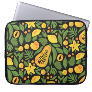 Housse Pour Ordinateur Portable Fruits exotiques : Coloré été sans joint