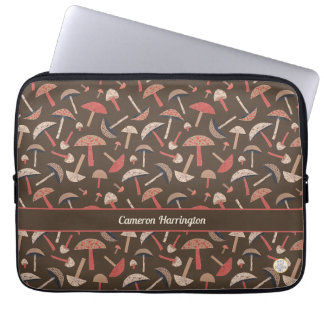 Housse Pour Ordinateur Portable Fun Retro Vintage Inspiré Champignons Personnalisé
