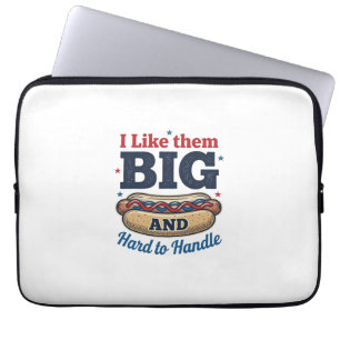 Housse Pour Ordinateur Portable Funny Grand Hot Dog Vintage T-Shirt Design_1