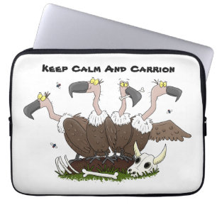 Housse Pour Ordinateur Portable Funny vultures humour cartoon