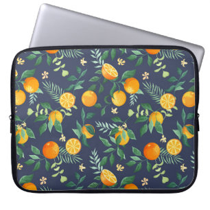 Housse Pour Ordinateur Portable Fusion d'agrumes : Oranges à l'air tropical
