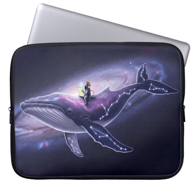 Housse Pour Ordinateur Portable Galactic Whale Laptop Sleeve (Devant)