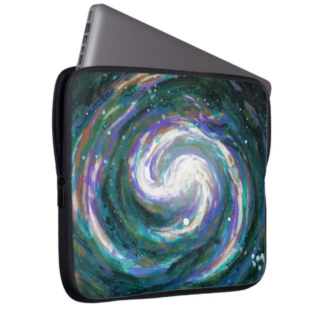 Housse Pour Ordinateur Portable Galaxie spirale dans l'espace (Devant droit)