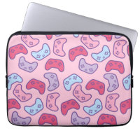 Gamer Girl Pink Cartoon Vidéo Contrôleurs de jeu