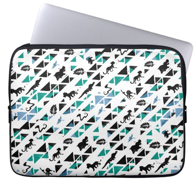 Housse Pour Ordinateur Portable Garde-lions | Motif mosaïque (Devant)