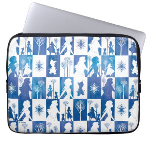Housse Pour Ordinateur Portable Gelée 2 : Anna, Elsa et Olaf Winter Tile Motif