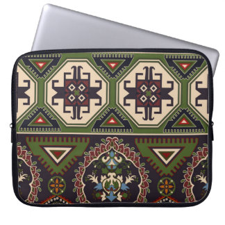 Housse Pour Ordinateur Portable Géométrie folklorique : papier peint ethnique colo