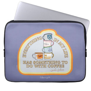 Housse Pour Ordinateur Portable Gilmore Girls   Graphique des devis de café