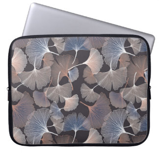 Housse Pour Ordinateur Portable Ginkgo feuilles : élégant motif naturel.