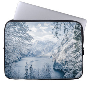 Housse Pour Ordinateur Portable Glace et neige   Lac Königssee, Allemagne
