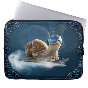 Housse Pour Ordinateur Portable Glacière que le reste, l'escargot de snowboard.